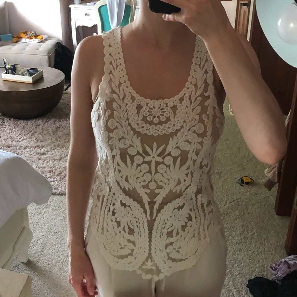 White Lace Top